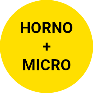 Horno convencional con función microondas